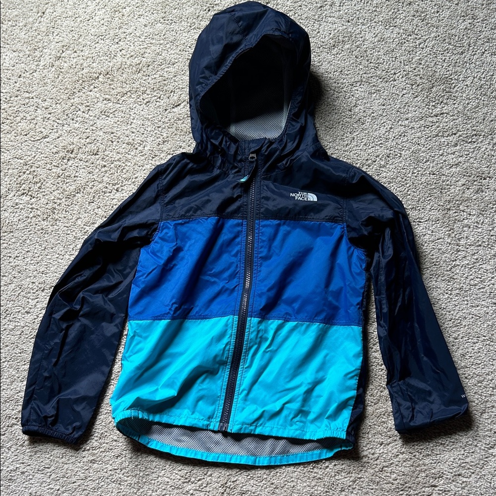 The North Face Navy and Teal Hooded Jacket